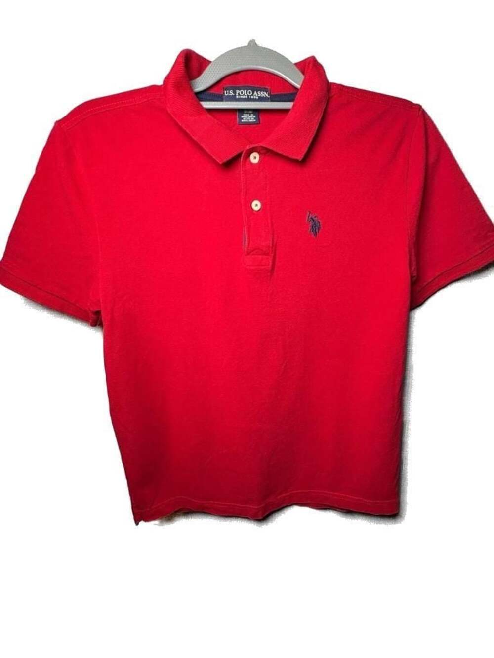 U.S. Polo Assn. Red Pique Short Sleeve Polo Shirt
